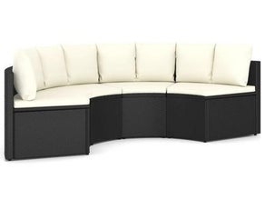 Rattan Lounge / Sofa / Couch rund