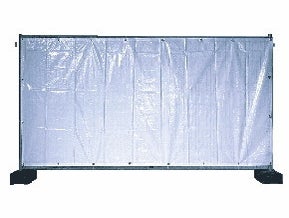 Bauzaunplane weiß, Sichtschutzplane, Bauzaunplane, Mobilzaunplane, Sichtschutz
