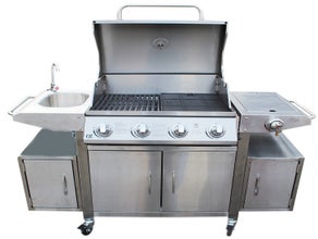 Profi Outdoor Edelstahl Gasgrill