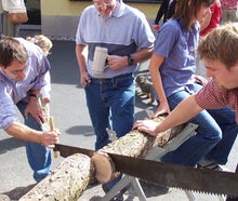 Baumstammsägen / Wettsägen