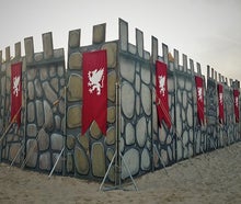Mittelalter Drachen  Fahnen - Ritter Fahnen