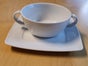 Suppen-Untertasse 17,5x17,5 cm "Quadro" weiß - Teller - Galerie - Bild 2