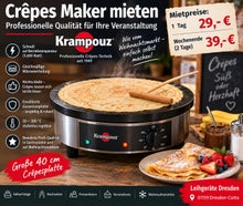 Profi Crepes Maker mieten – Krampouz Vermietung & Verleih Dresden