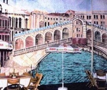 Rialtobrücke - Kulisse, Brücke, Venedig, Italien