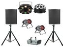 Party S  Komplettset Ton + Licht, Musikanlage, Partyanlage, Lichtanlage, optional mit Bluetooth (Aufpreis 10 Euro)