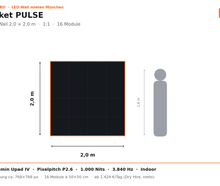 LED-Wall 2×2 m mieten München · Paket PULSE · Dry Hire