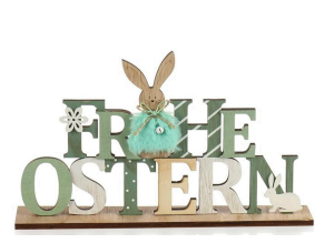 ''Frohe Ostern'' Schriftzug