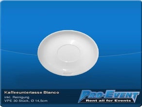 Kaffeeuntertasse Bianco