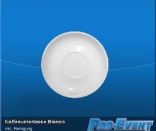 Kaffeeuntertasse Bianco
