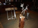 Wettmelken mit Kuh Elsa, Baumstamm - Sägen (Drumsäge), Wettnageln