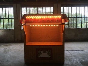 Verkaufshütte, Marktstand, Bude, Weihnachtsmarktbude, Verkaufsstand, Fahrstuhl geeignet