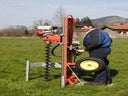 Brunnenbohrgerät Ø 15 cm, fahrbar, Benzin, bis 10 m