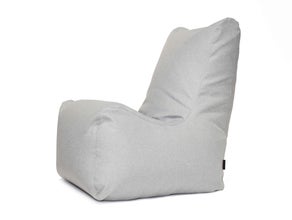 Loungemöbel, Sitzsack für innen/außen – grau, Stoff