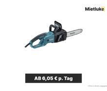 Kettensäge (Elektro) mieten - ab 6,05 € pro Tag