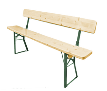 Bierzeltbank mit Lehne ( Standard ) – Bierzeltgarnitur, Festzeltgarnitur, Bierbank