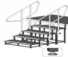 Modulare Treppe / Bühne, Höhe 40 cm / Bühnentreppe