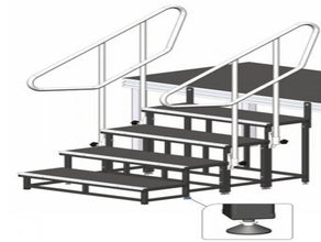 Modulare Treppe / Bühne, Höhe 40 cm / Bühnentreppe