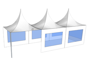 Faltzelt 3 x 9m