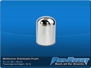 Mülleimer Edelstahl Push
