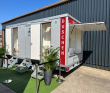 WC NRW Duschtrailer Duschcontainer #Duschtrailer #Dusche #Mobiler Duschwagen