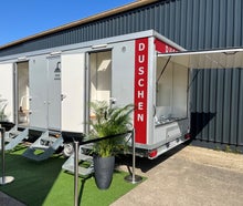 WC NRW Duschtrailer Duschcontainer #Duschtrailer #Dusche #Mobiler Duschwagen