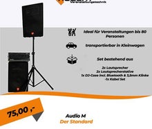 Party Musikanlage Audio M (ohne DJ)