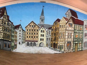 Altstadt, Schnee, Marktplatz Kulisse im Winter, Fachwerk - Event - Dekoration - Altstadt