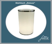Stehtisch Deluxe / beleuchteter Säulentisch Stehtisch mit Akku