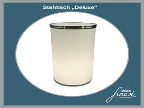 Stehtisch Deluxe / beleuchteter Säulentisch Stehtisch mit Akku