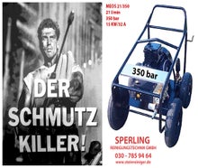 350bar Kaltwasser-Hochdruckreiniger mit starker Wasserleistung 21l/min.