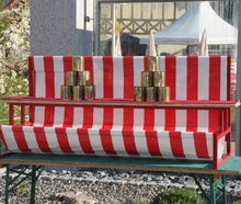 Dosenwerfen ~ nostalgisch Dosenwurfstand ~ bayrisch Dosen werfen ~ Oktoberfest ~ Nostalgiemarkt ~
