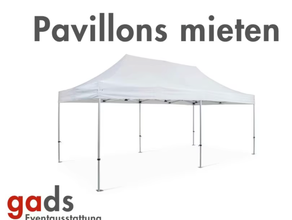 Faltpavillon 3×3 m weiß mieten | große Stückzahlen verfügbar