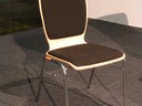 Bankettstuhl schwarz gepolstert Stuhl Stapel Bankett Reihenverbinder Stühle Konferenz - Galerie - Bild 1