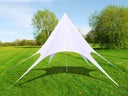 Zelt Pavillion Sonnensegel Festzelt Sternzelt 12m weiß - Galerie - Bild 1
