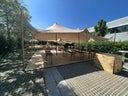 Zeltmembran 10 x 12 m sand- 120 qm - Tentickle, Flexzelt, Stretchzelt, Tipi Zelt, Partyzelt