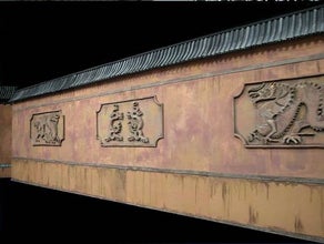 Chinesische Mauer, Asien, Zaun, Drache, China, Kulisse, 3D