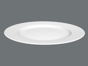 Englischer Teller,  Grillteller, Platzteller - rund 30cm, Eventgeschirr inkl. Endreinigung