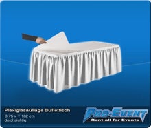 Plexiglasauflage Buffettisch