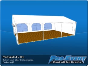 Partyzelt 4 x 6m