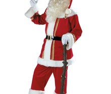 Weihnachtsmann Kostüm Samt | Sofort Versand möglich | Online Verleih Miete Ausleihen