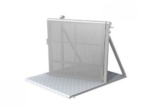 Crash Barrier, Absperrung, Crashbarrier, Stage Barrier, Stagebarrier, Demogitter, Bühnengitter, Grabengitter, mobile Absperrung, Absperrungen, Barricade, Barricades, Barrikade, Blockade, Wellenbrecher, Bühnenbarrikade, Door