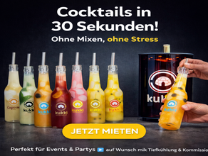 KUKKI Cocktailgerät zur Miete – Perfekte Cocktails in Sekunden!