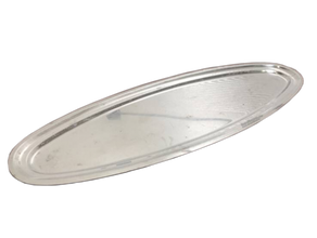 Silber Tablett Oval Groß mieten – Gastronomiezubehör