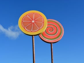 Lutscher XXL , Schlaraffenland , Bonbon, Märchen Dekoration
