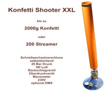 Konfettishooter XXL -  Konfettikanone - Konfettiwerfer