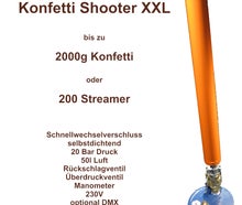Konfettishooter XXL - Konfettikanone - Konfettiwerfer