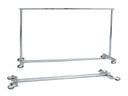 Konfektionsständer, Chrom fahrbar/ausziehbar von 150-220 cm
