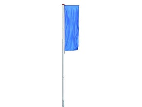 mobiler Fahnenmast / Fahne / Notausgang