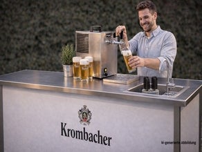 Bierzapfanlage mit Durchlaufkühlung