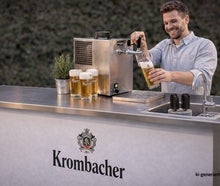 Bierzapfanlage mit Durchlaufkühlung